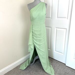 Source Unknown Mint Green Asymmetrical Dress